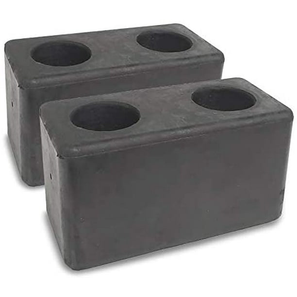 2X Buffers USA Molded Rubber Bumper Dock Buffer 6x3x3 for Chassis