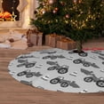 thumbnail image 6 of Sikiie Gray Tractor 30-48 inches {designName} Print Christmas Tree Skirt Snowman Xmas Tree Skirt with Edge Christmas Decorations for Holiday Party30", 6 of 7