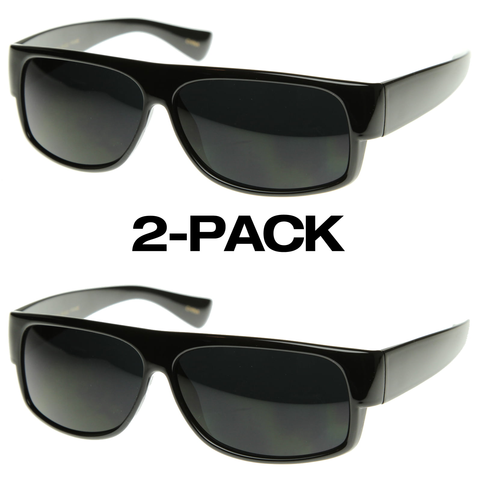 BLACK OG Mad Dogger Locs Sunglasses Super Dark Lens motorcycle Shades mens 