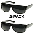 thumbnail image 1 of Locs Male Original OG Mad Dogger Locs Shades Sunglasses w/ Super Dark Lens (2-Pack (Black)) - mm, 1 of 3