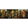 thumbnail image 3 of Karl von Blaas 14x8 Black Modern Framed Museum Art Print Titled - Leopold the Saint Rejects the Imperial Crown (1860), 3 of 5