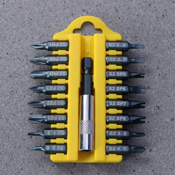 WHAMVOX Pentagon Bits with Magnetic Extension Holder for Drilling Use Made of S2 Steel Multi Color 16 in 1