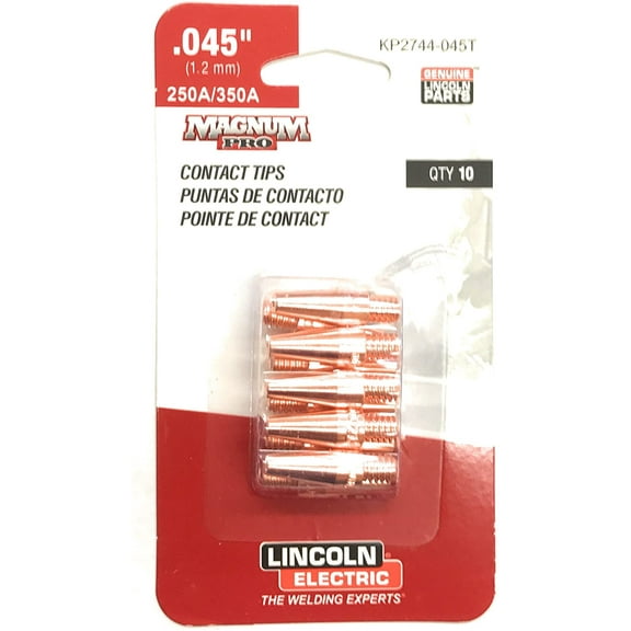 Lincoln Electric KP2744-045T Tapered Contact Tip, .045 - 10/pack