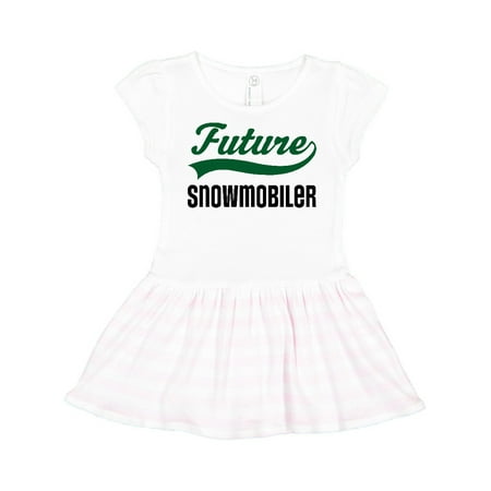 

Inktastic Snowmobiling Future Snowmobiler Gift Toddler Girl Dress