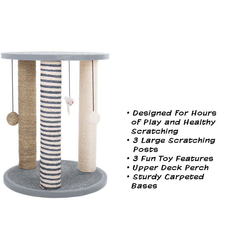 Petmaker 19 Inch Cat Tower with 3 Scratching Posts photo 3