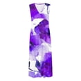 thumbnail image 5 of Titcea Summer Dresses for Women 2026 Deep V Neck Sleeveless Wrapped Chest Flowy Maxi Dresses Floral Printed Casual Elegant Dresses, Gifts for Mom/Her, 5 of 5