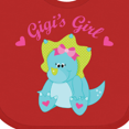 thumbnail image 4 of Inktastic Gigi's Girl dinosaur Girls Baby Bib, 4 of 4
