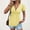 Yellow, variant on Womens Baggy Blouse T Shirts Lounge House Womens Solid Casual Kink Front Gathered V-Neck Short Sleeve Tops T-shirt Blouses White 2X