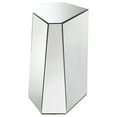 thumbnail image 4 of Capella Mirrored Abstract Geometric End Table Silver, 4 of 7