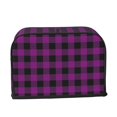 thumbnail image 2 of Fotbe Purple Black Plaid for Two Slice Toaster Cover, Fingerprint Protector, Super Soft Appliance Cover And Dust Cover,Bread Dust Cover & Fingerprint Protection, 2 of 7