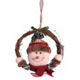 thumbnail image 1 of Colgante de guirnalda de ratán guirnalda de navidad, anillo de alce de muñeco de nieve de Santa, colgante para árbol de navidad, casa, fiesta, jardín, puerta delantera, guirnalda de muñeco de nieve, 1 Feliz Sencillez, 1 of 5