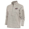 thumbnail image 2 of Women's Antigua  Oatmeal 2025 MLB All-Star Fortune Half-Zip Sweatshirt, 2 of 3