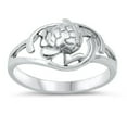 thumbnail image 1 of Hawaiian Turtle Filigree Sea Life Ring .925 Sterling Silver Band Jewelry Female Male Unisex Size 9, 1 of 4