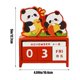 thumbnail image 3 of Decoración del hogar, decoración de habitaciones, decoración de paredes, lindos adornos de calendario de madera de pandas, tablero recordatorio de calendario perpetuo de madera, materiales amigables,, 3 of 6