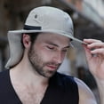 thumbnail image 3 of Meidiya Unisex Adjustable Hiking Fishing Hat Wide Brim Hat with Large Neck Flap Wide Brim Sun Protection Fishing Cap for Womens Mens, 3 of 8