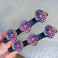 thumbnail image 3 of Pinzas para el cabello trenzadas con piedras de cristal brillantes, pinzas para el cabello triples con diamantes de imitación, pinzas para el cabello trenzadas para mujeres, pinzas para el cabello par, 3 of 8