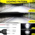 thumbnail image 2 of 2 faros delanteros de 7 pulgadas para coche y motocicleta con luces diurnas (DRL), intermitentes y luces bajas., 2 of 7