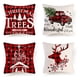 thumbnail image 1 of Wosthever 4 piezas de fundas de almohada estampadas de lino y algodón, fundas rústicas de Navidad, decoración de sofá para habitación de Decoración del hogar, 1 of 6