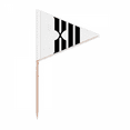 thumbnail image 1 of Chiffres Romains Douze en Noir Cure-Dent Triangle Toppers de Cupcake Drapeau, 1 of 3