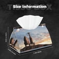 thumbnail image 5 of Logiee Elephant Giraffe Print Tissue Box Cover,Stylish Tissue Box Holder Decorative Tissue Cover for Bathroom Toilet Bedroom Living Room Table Desk Office, 5 of 7