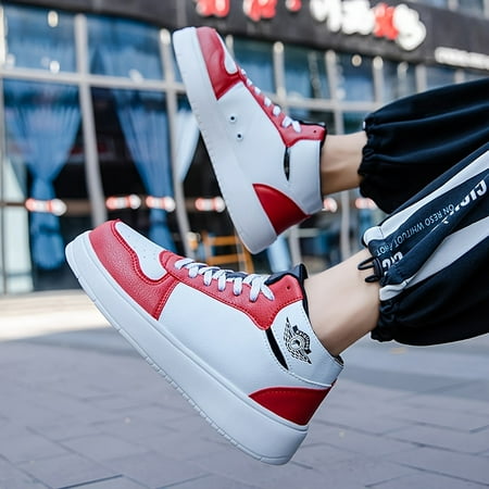 

Men‘s 2023 New Fashion Color Block Customizable Lace Up Sneakers Comfortable Anti-skid Casual Shoes Personalized New Year Gift Valentine Day Gift