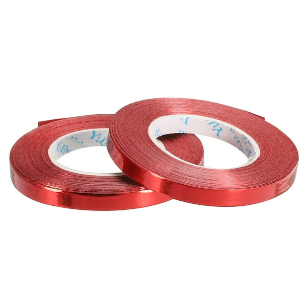 Cinta de rizado Uxcell para globos metálicos, 2 rollos para decoración de fiestas, envoltura de regalos y manualidades, color rojo