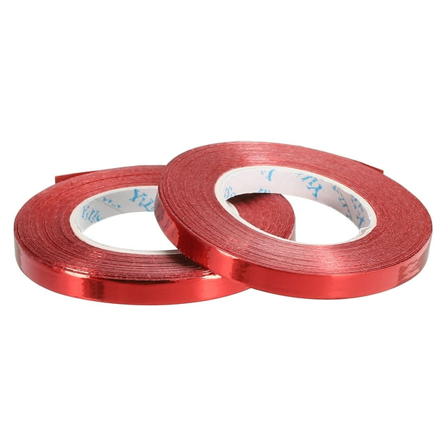Cinta de rizado Uxcell para globos metálicos, 2 rollos para decoración de fiestas, envoltura de regalos y manualidades, color rojo