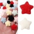thumbnail image 2 of RUISINERY 10 pieces Star Plush Star Appliques Sew on Decorative for Hairpin Phone Case Shoes Decorations, 2 of 8