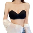 thumbnail image 2 of Kureaily Women Tube Top Wrap Chest Strapless Chest Pad Massage No Steel Ring Bra Womens Deep V Bras, 2 of 5