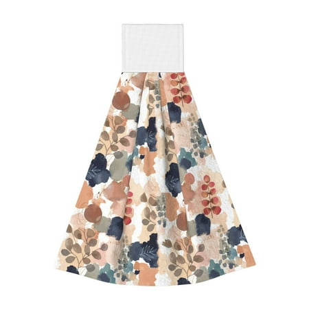 

Coaee Watercolor Plants for Fast Absorbent Hanging Towels with Velcro for Kitchen Bathroom Laundryroom