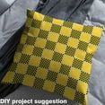 thumbnail image 2 of Feelyou Girly Yellow Checkered Fabric by the Yard 1 Yard, Abstract Geometric Sewing Fabric, Square Buffalo Home Decor Fabric by the Yard, Breathable Home Decor, 2 of 6
