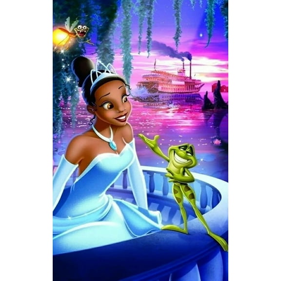 Diamond Painting Kits for Adults 5D Tiana Diamond Art DIY Cross Stitch Kit for Beginners with Pattern Home Decor