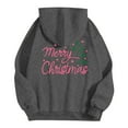 thumbnail image 4 of WILLBEST Sudadera de Mujer Merry Christmas Shirt For Women Christmas Tree Letter Print Sweatshirt Christmas Holiday Hooded Sweatshirt Grande, 4 of 4