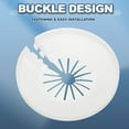 thumbnail image 3 of 29mm Plumbing Cover Plates, 9 PCS Wall Split Flange Pipe Cover Decoration Escutcheon Plate Collar Flange Water Pipe Cover Decoration PP Plastic for Wall Pipe Tube Hole, White, 3 of 7