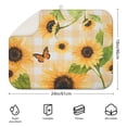 thumbnail image 2 of Sunflower Kitchen Dish Drying Mat, 18x24 Inch Microfiber Rack Pad with Floral Print, Foldable and Absorbent Design, 2 of 2