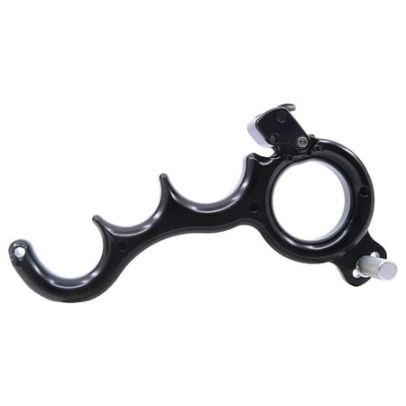 Carter 2 Moons 4 Finger Archery Release Large Bow Shooting Accessory Black (RB2M5351)