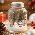 thumbnail image 6 of Christmas Miniature Scene Decor Set - 10pcs Festive Figurines & Trees for Holiday Displays, 6 of 7