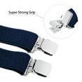 thumbnail image 2 of Buyless Fashion Heavy Duty Textured 2 Pack Suspenders for Men - 48" Adjustable Straps 1 1/2" - Y Shape - 5117-2-Navy, 2 of 7