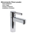 thumbnail image 2 of Monomando Lavabo U Ovalin Baño Acero 304 Corto Cromado Mcc, 2 of 6