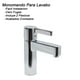 thumbnail image 2 of Monomando Lavabo U Ovalin Baño Acero 304 Corto Cromado Mcc, 2 of 6