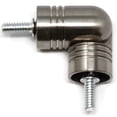 thumbnail image 3 of Urbanest Hinged Elbow Connector for Corner Rod, Brushed Steel, 7/8", 3 of 5