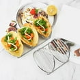 thumbnail image 4 of Homelife Stainless Steel Taco Holder Stands for 3 Tacos Rust-Proof Taco Tray Plates for Crispy Shells Heat-Resistant Burrito Stand for Holidays Outings, 4 of 13