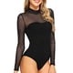 thumbnail image 3 of VISgogo Body sexy para mujer Clubwear Top de manga larga Shapewear Slim Fit Perspective Mesh Outfit VISgogo  moda, 3 of 5