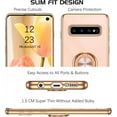 thumbnail image 4 of ZUKKASHAN Case for Samsung S10 with 360° Ring Holder, Samsung S10 Phone Case Shockproof Slim Kickstand Magnetic Car Mount Women Men Non-Slip Protective Phone Case for Galaxy S10 6.1", 4 of 5