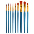 thumbnail image 1 of Paint Brush Kit 10pcs Artist Paint Brushes with Long Handle Soft Bristles, 1 of 8