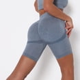thumbnail image 4 of Gibobby Short Deportivo Fitness Sports Yoga Femen's High Cintura Hip Pantalones elevadores corriendo Pantalones de Yoga(Azul, M), 4 of 5