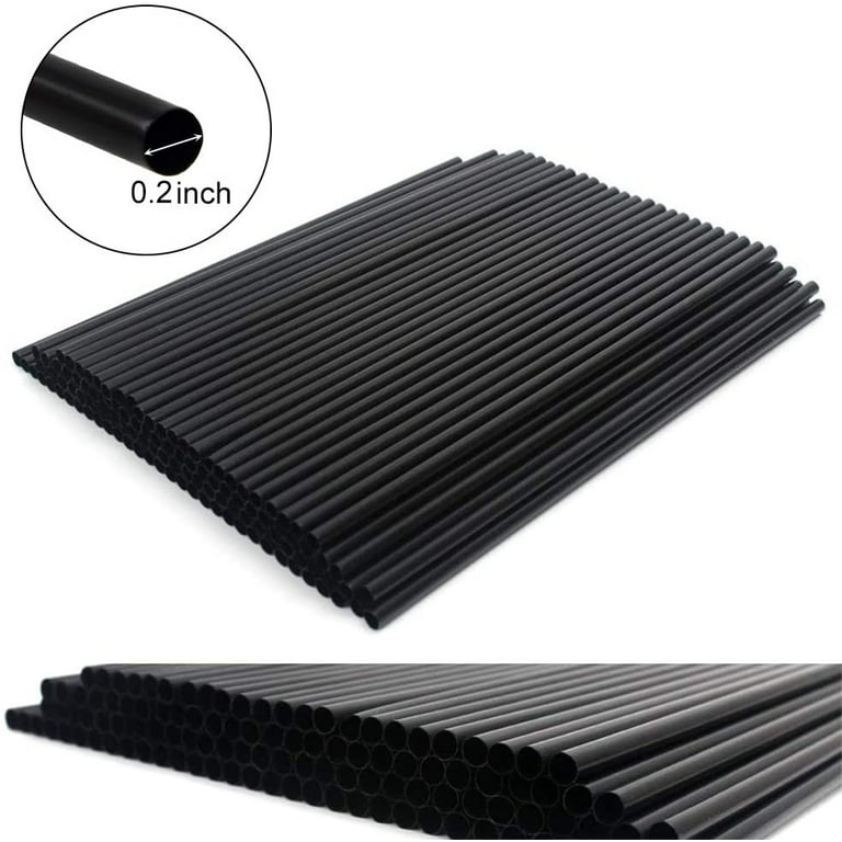 Comfy Package [1000 Count] 5 Inch Coffee & Cocktail Stirrers/Straws  Disposable Plastic Sip Stir Sticks - Black