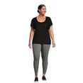 thumbnail image 5 of Terra & Sky Women's Plus High Rise Leggings, 27” Inseam, Sizes 0X-4X, 5 of 5