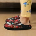 thumbnail image 6 of Kids Power Rangers Slippers Boys Girls Non-Slip Fuzzy House Slippers Warm Soft Plush Winter House Shoes Slip-On Shoes, 6 of 7