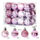thumbnail image 2 of Conjunto de bolas de árbol de Navidad rosas, 2 of 4